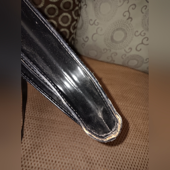 Gucci vintage bamboo handle leather briefcase with long strap - Picture 4 of 7